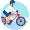 Иконка велосипедист